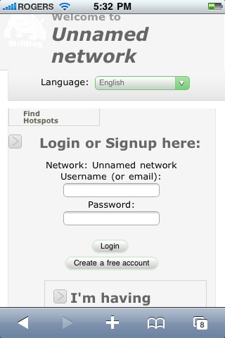 WifiDog on iPhone yo